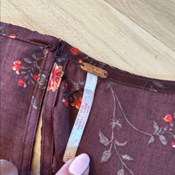 Free People Butterfly Babe Maxi Dress-Boho-Floral-Lace-L - Picture 5 of 12